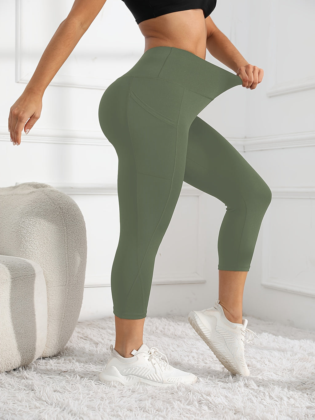 Leggings de entrenamiento de pierna de talle alto 7/8