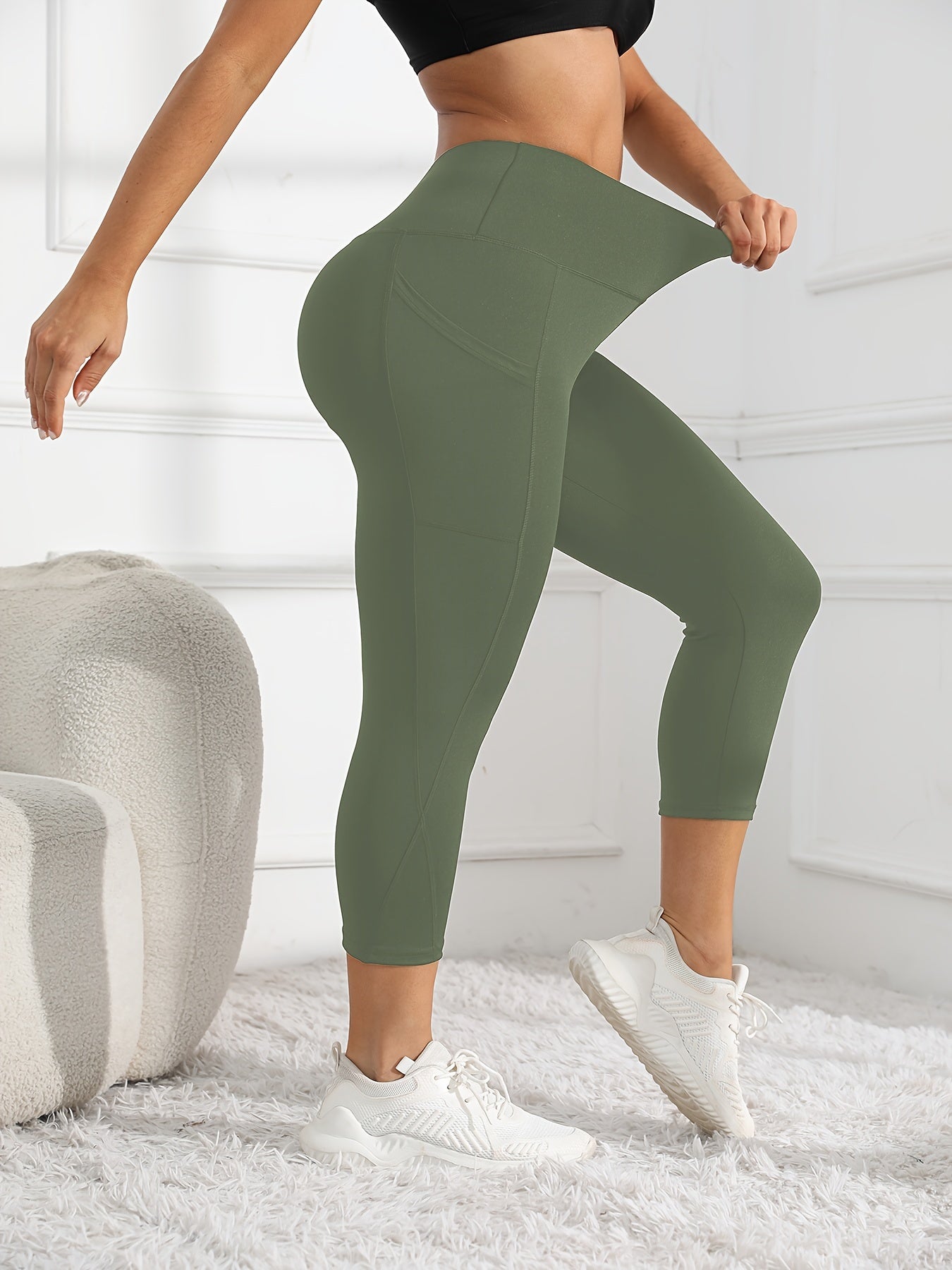 Leggings de entrenamiento de pierna de talle alto 7/8
