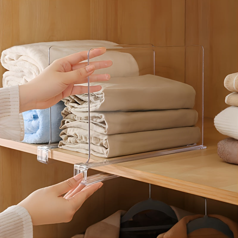 4 separadores acrilicos para armario.