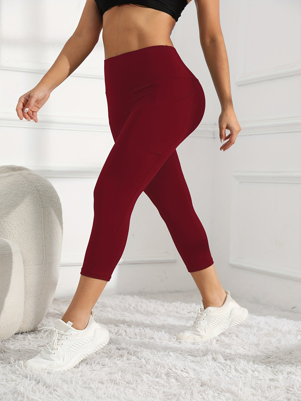 Leggings de entrenamiento de pierna de talle alto 7/8