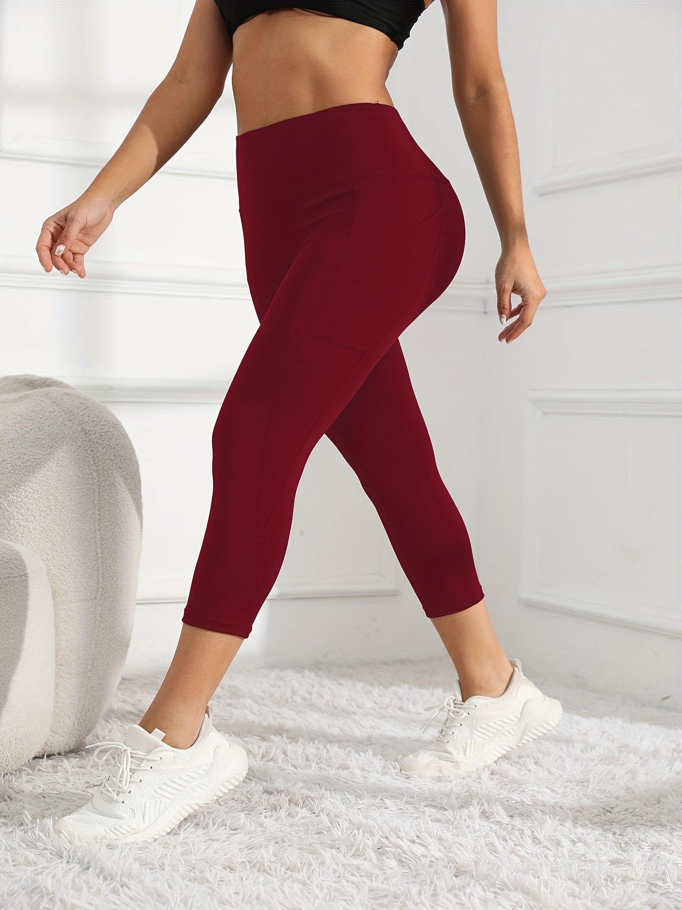 Leggings de entrenamiento de pierna de talle alto 7/8