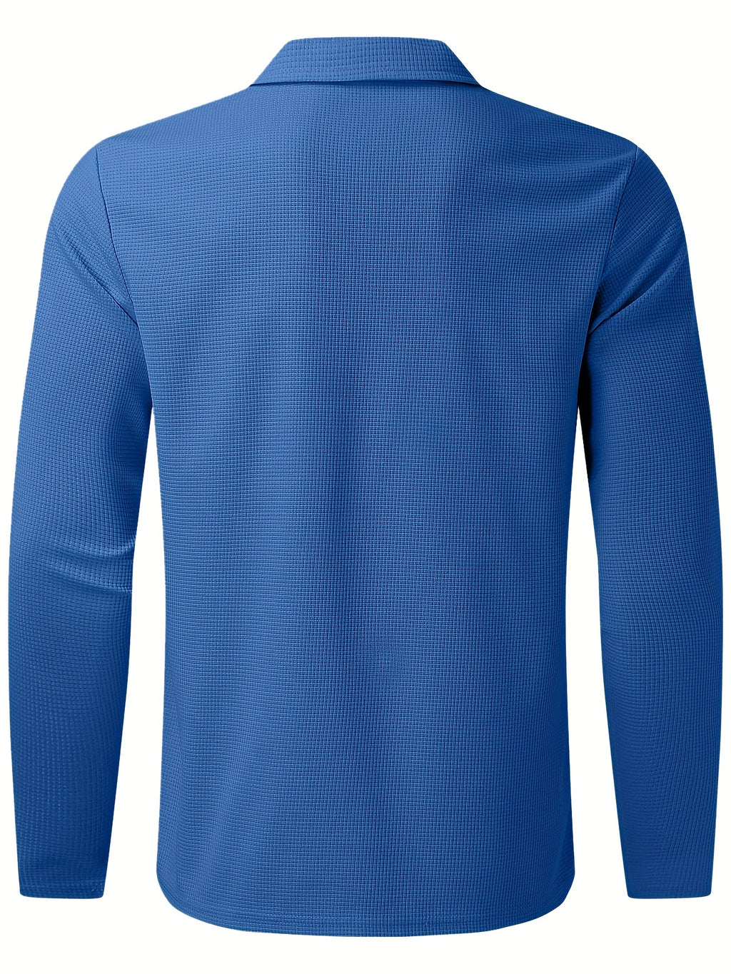 2Pcs Men's Waffle Pattern Outfits, Casual V Neck Long Sleeve Pullover Sweatshirt And Drawstring Sweatpants Joggers Set For Spring Fall