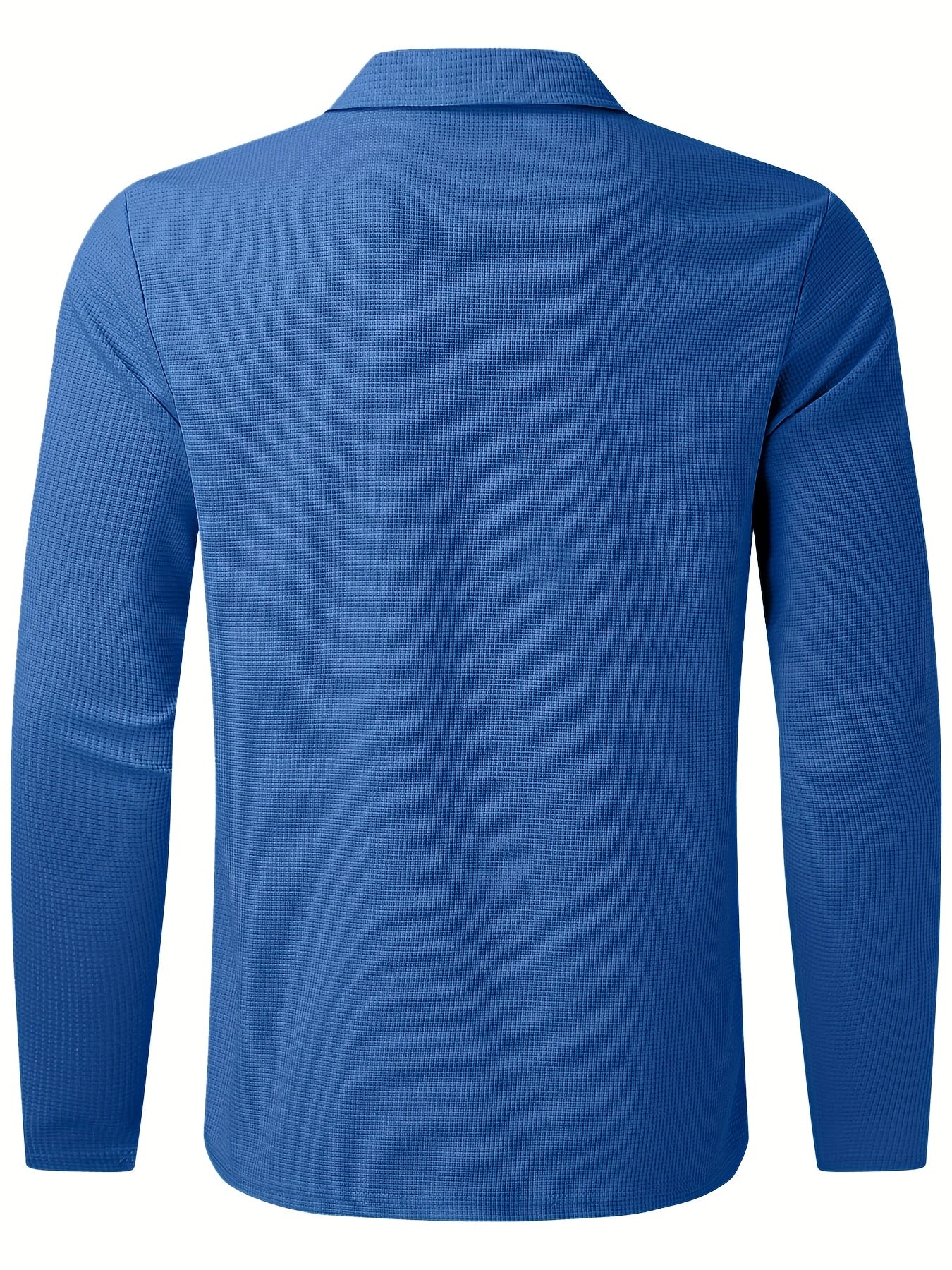 2Pcs Men's Waffle Pattern Outfits, Casual V Neck Long Sleeve Pullover Sweatshirt And Drawstring Sweatpants Joggers Set For Spring Fall