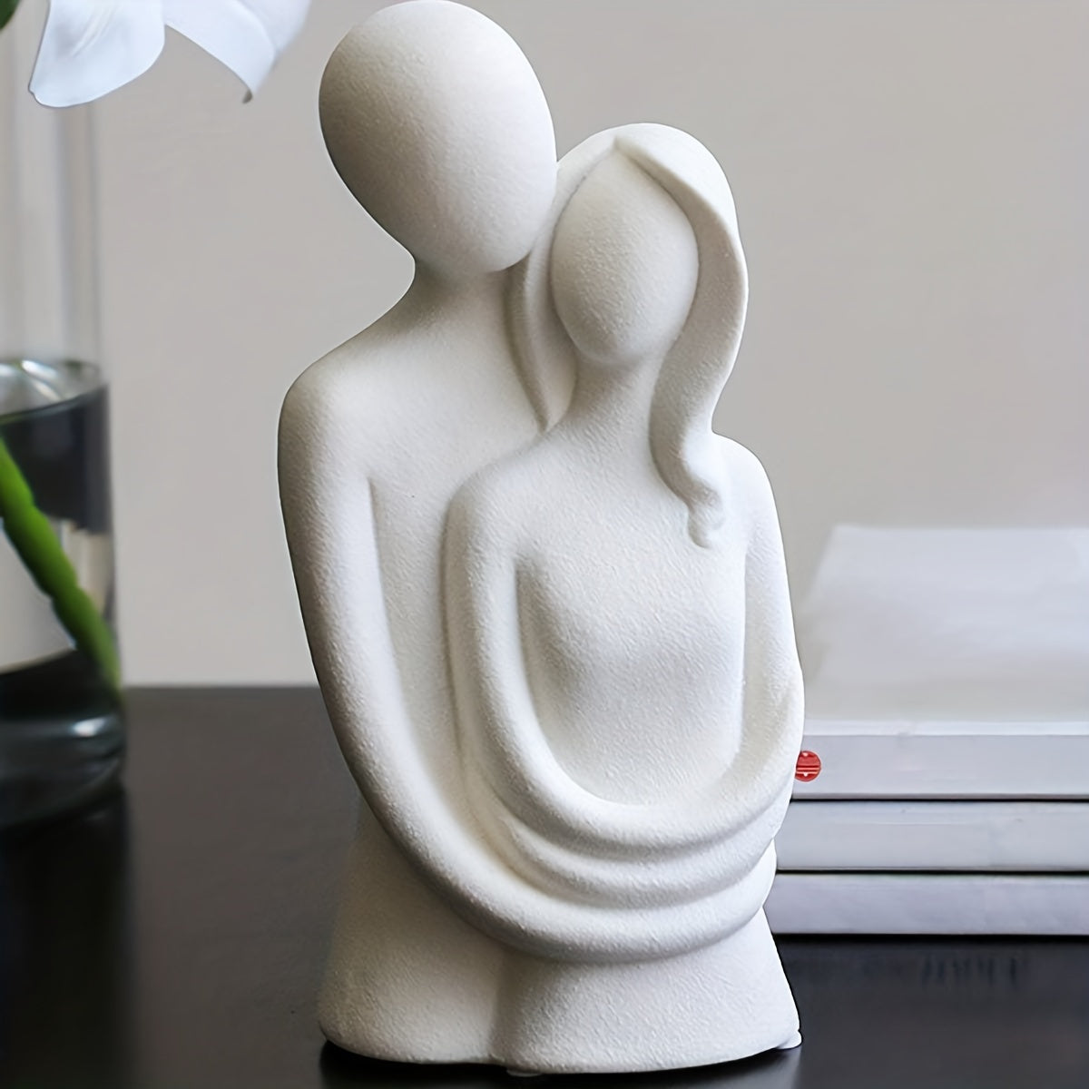 1 pieza de decoración artística de pareja abrazándose,