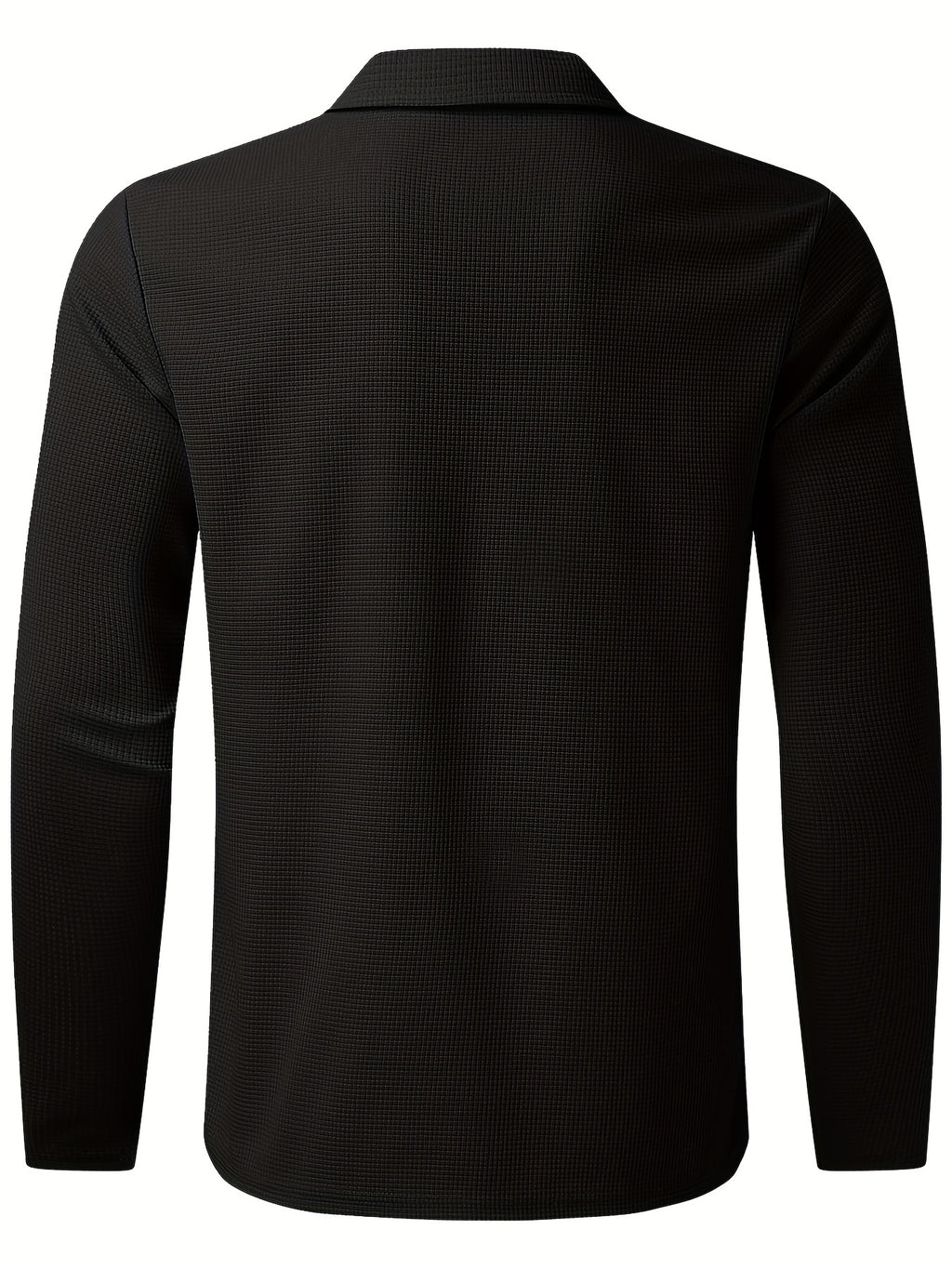 2Pcs Men's Waffle Pattern Outfits, Casual V Neck Long Sleeve Pullover Sweatshirt And Drawstring Sweatpants Joggers Set For Spring Fall