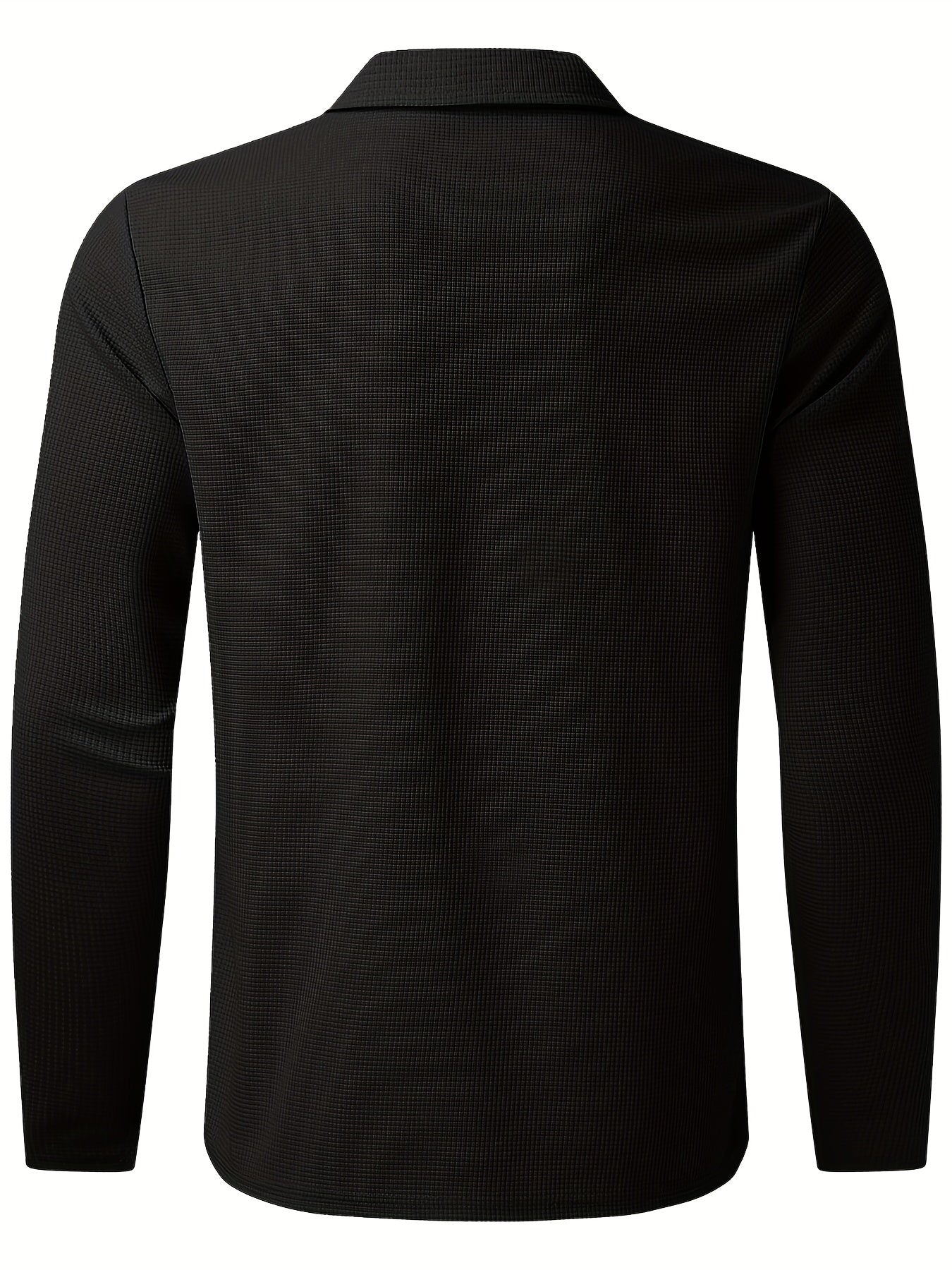 2Pcs Men's Waffle Pattern Outfits, Casual V Neck Long Sleeve Pullover Sweatshirt And Drawstring Sweatpants Joggers Set For Spring Fall