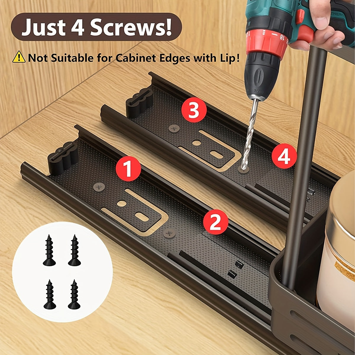 Organizador extraíble de 1 pieza, estante de almacenamiento de artículos.