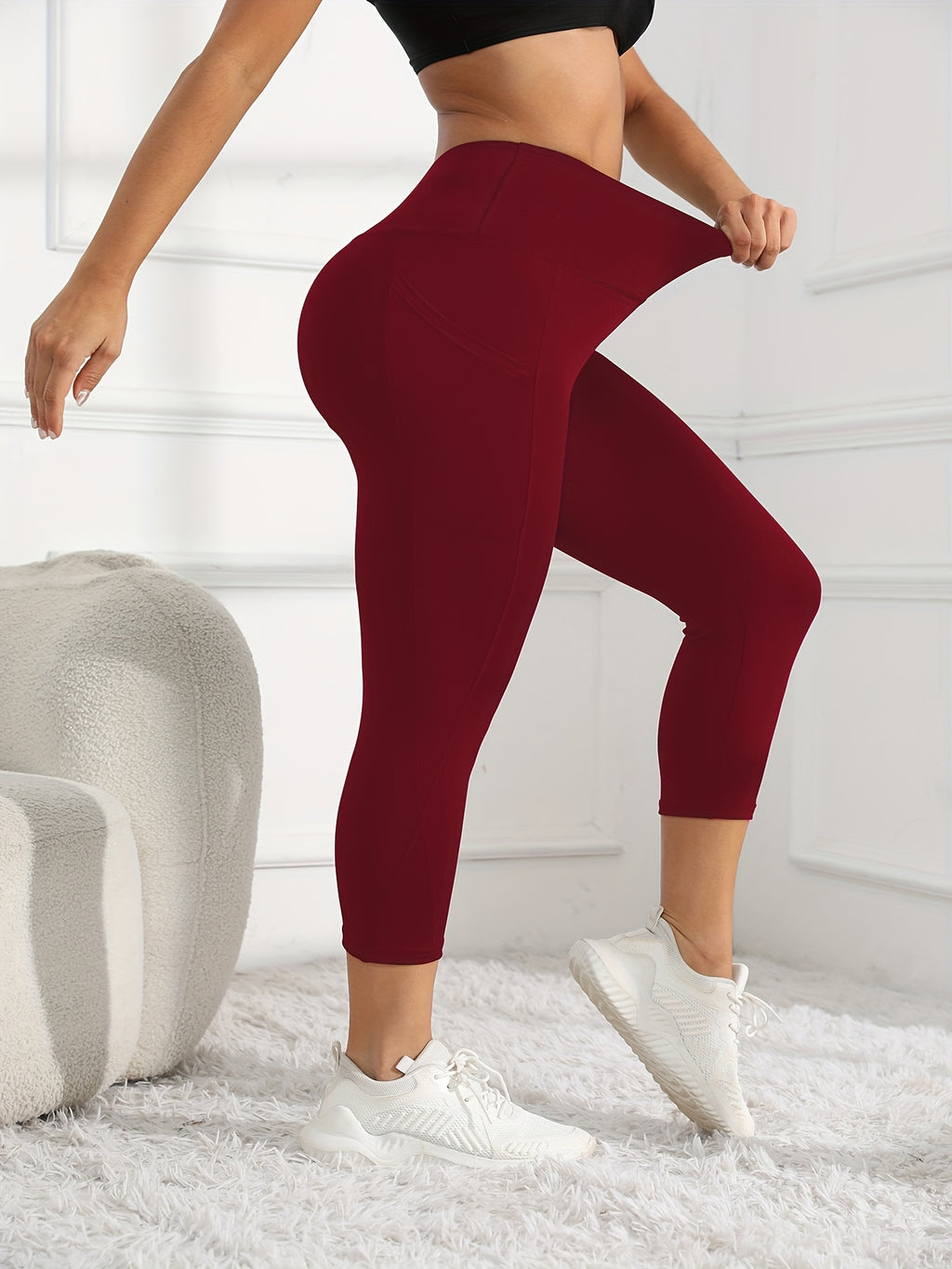 Leggings de entrenamiento de pierna de talle alto 7/8