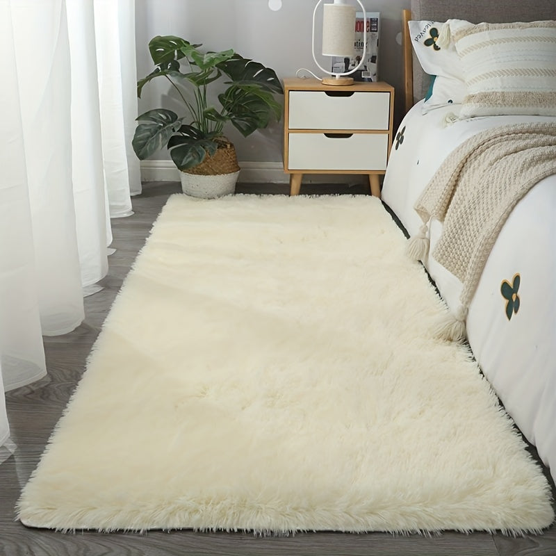 Alfombra de dormitorio de niña de lana de seda.