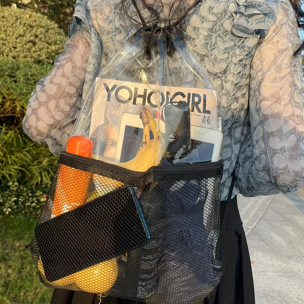 Mochila impermeable, Portátil con cordón.