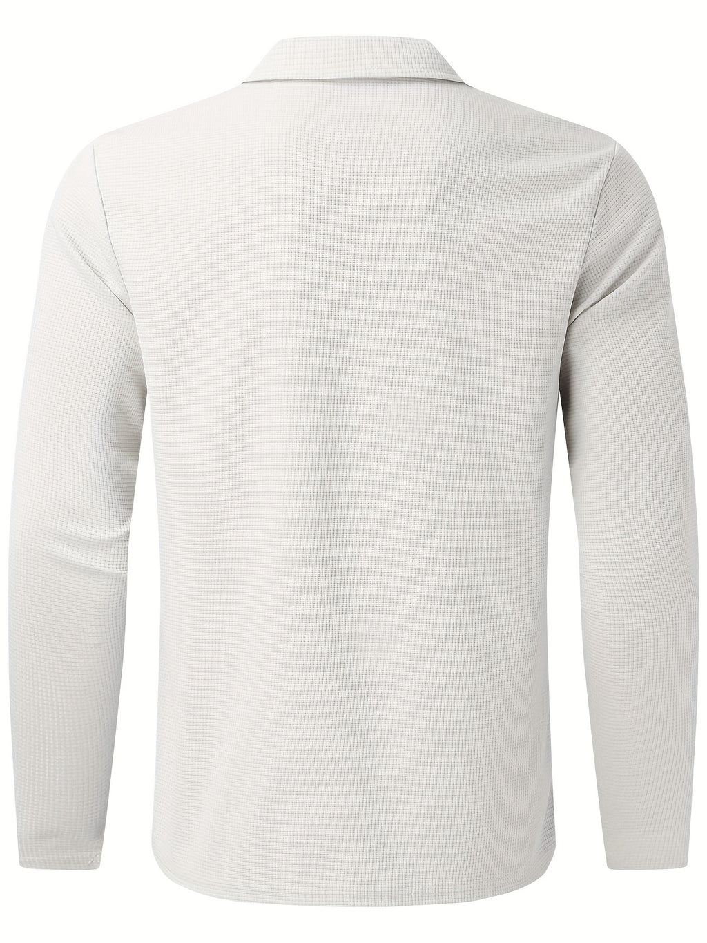 2Pcs Men's Waffle Pattern Outfits, Casual V Neck Long Sleeve Pullover Sweatshirt And Drawstring Sweatpants Joggers Set For Spring Fall