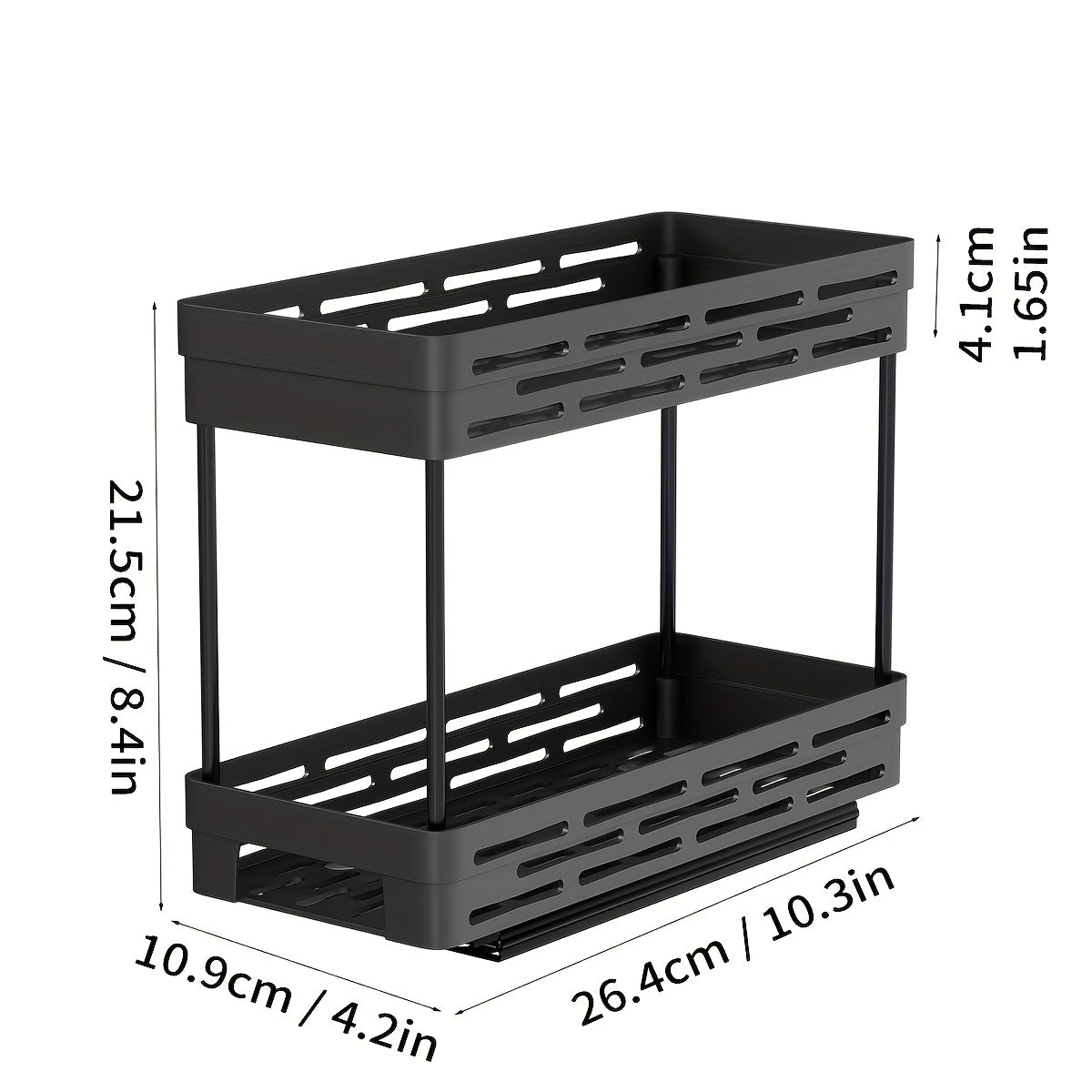 Organizador extraíble de 1 pieza, estante de almacenamiento de artículos.
