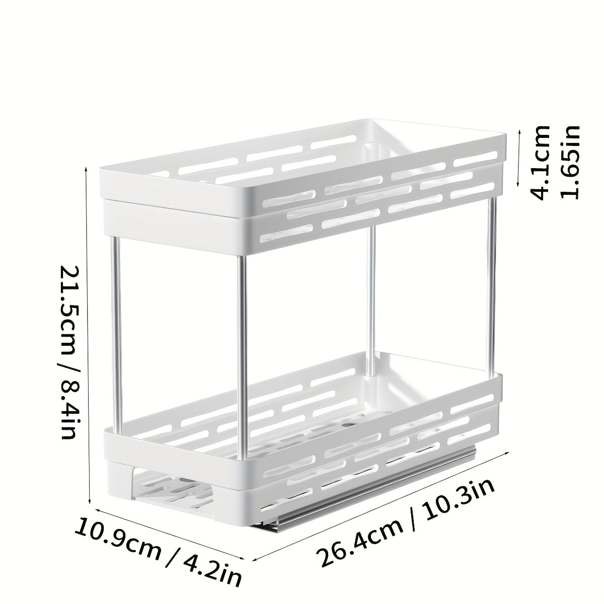 Organizador extraíble de 1 pieza, estante de almacenamiento de artículos.