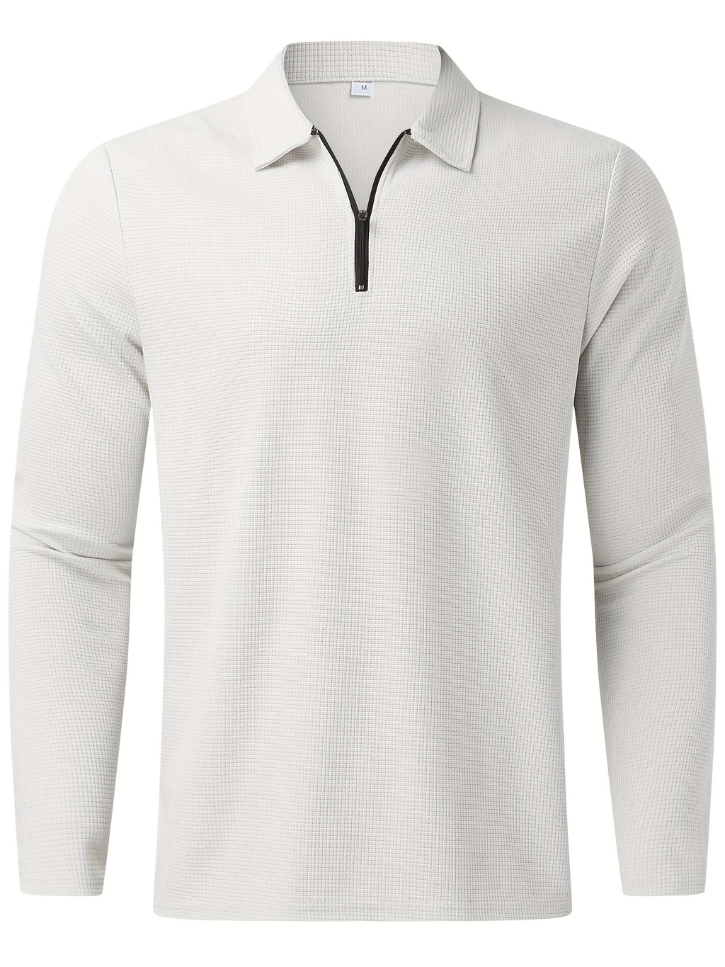 2Pcs Men's Waffle Pattern Outfits, Casual V Neck Long Sleeve Pullover Sweatshirt And Drawstring Sweatpants Joggers Set For Spring Fall