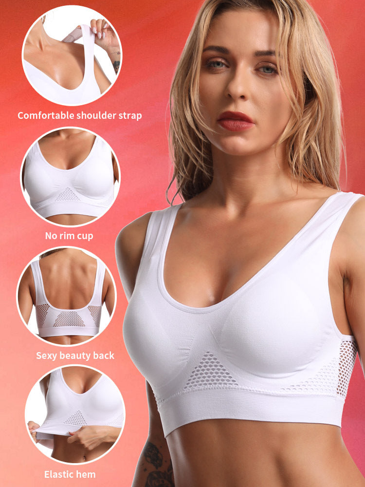 Sujetador push-up inalámbrico sin costuras para mujer.