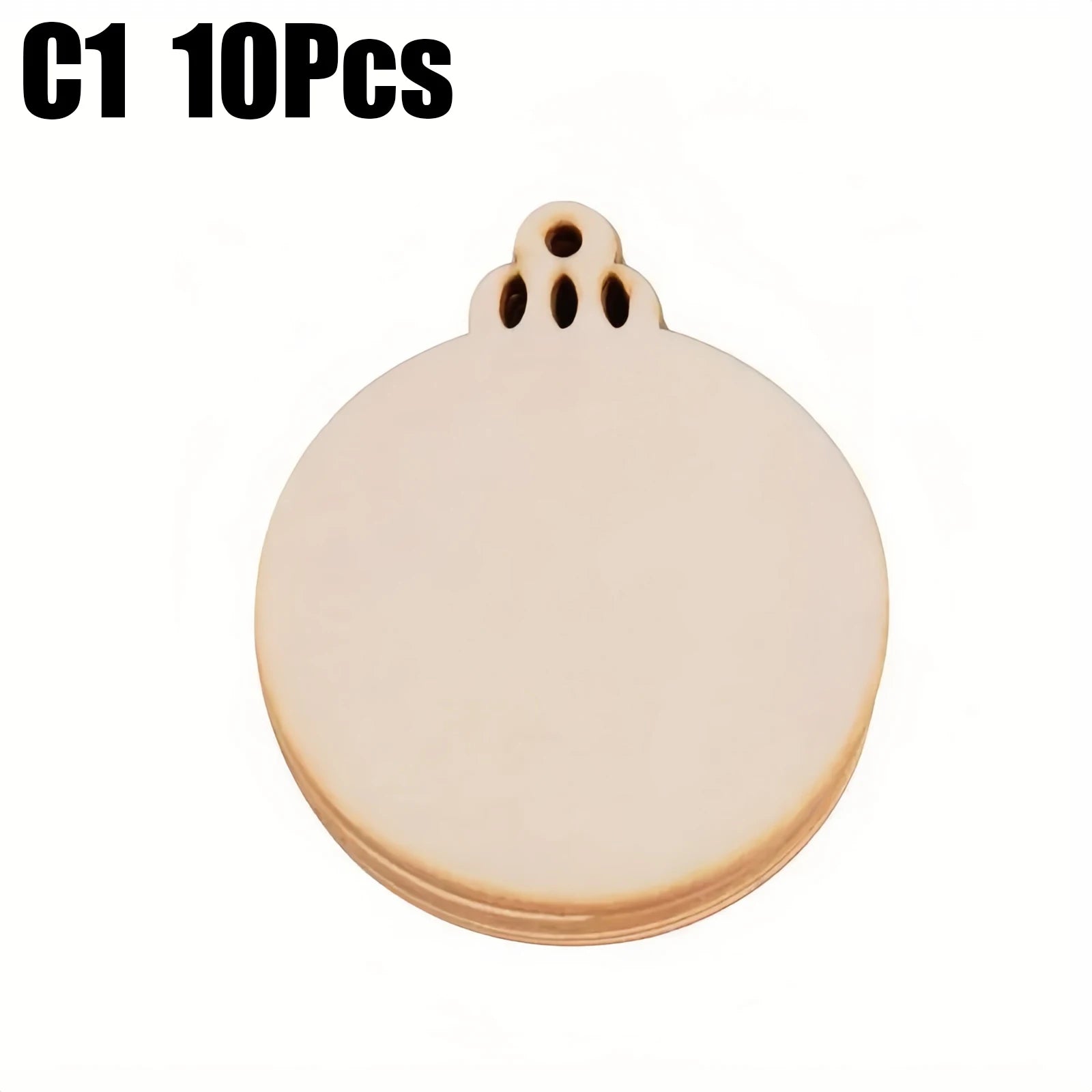 Decoracion para árboles de Navidad, colgantes de madera. 10Unds