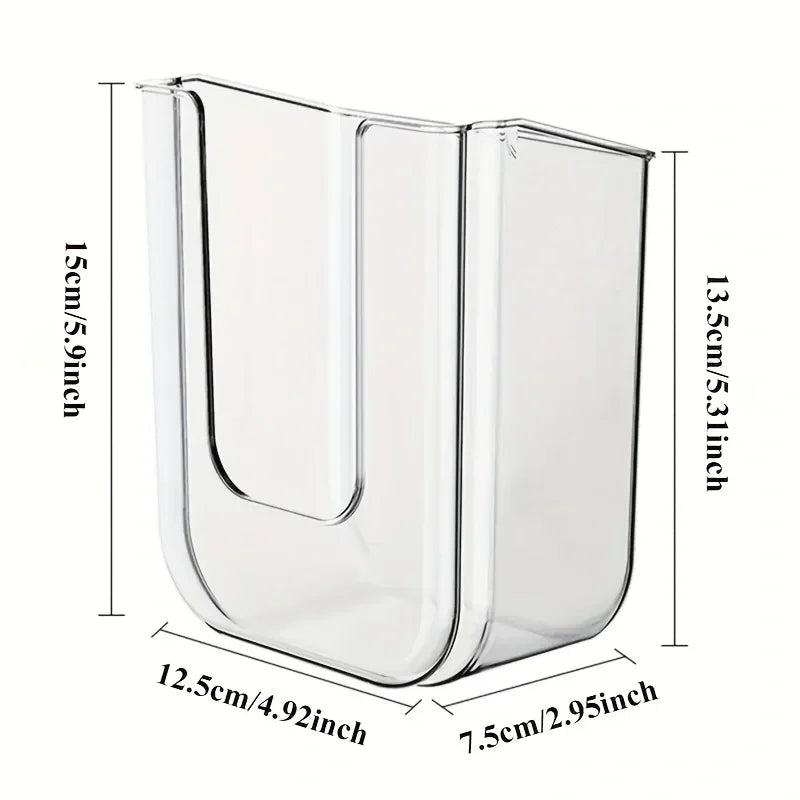 Caja de almacenamiento de pañuelos húmedos montada en la pared, no perforada.