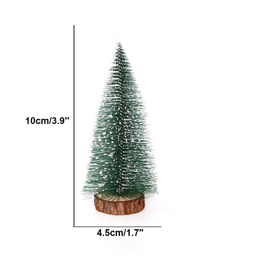 Mini adornos de árbol artificiales.