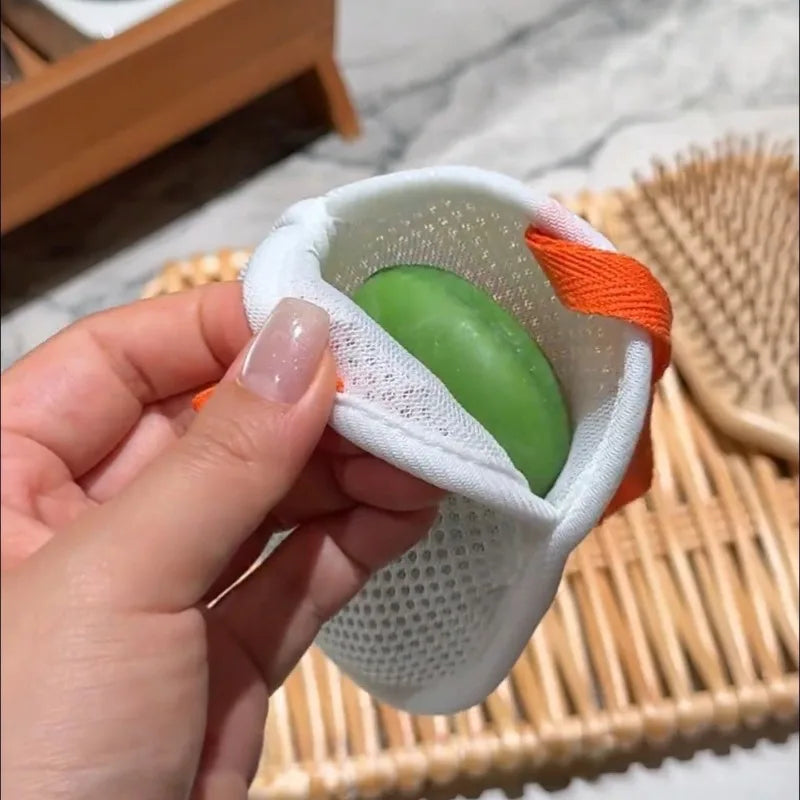 Bolsa de malla para el jabón y otros utensilios de ducha, Ideal para un viaje.