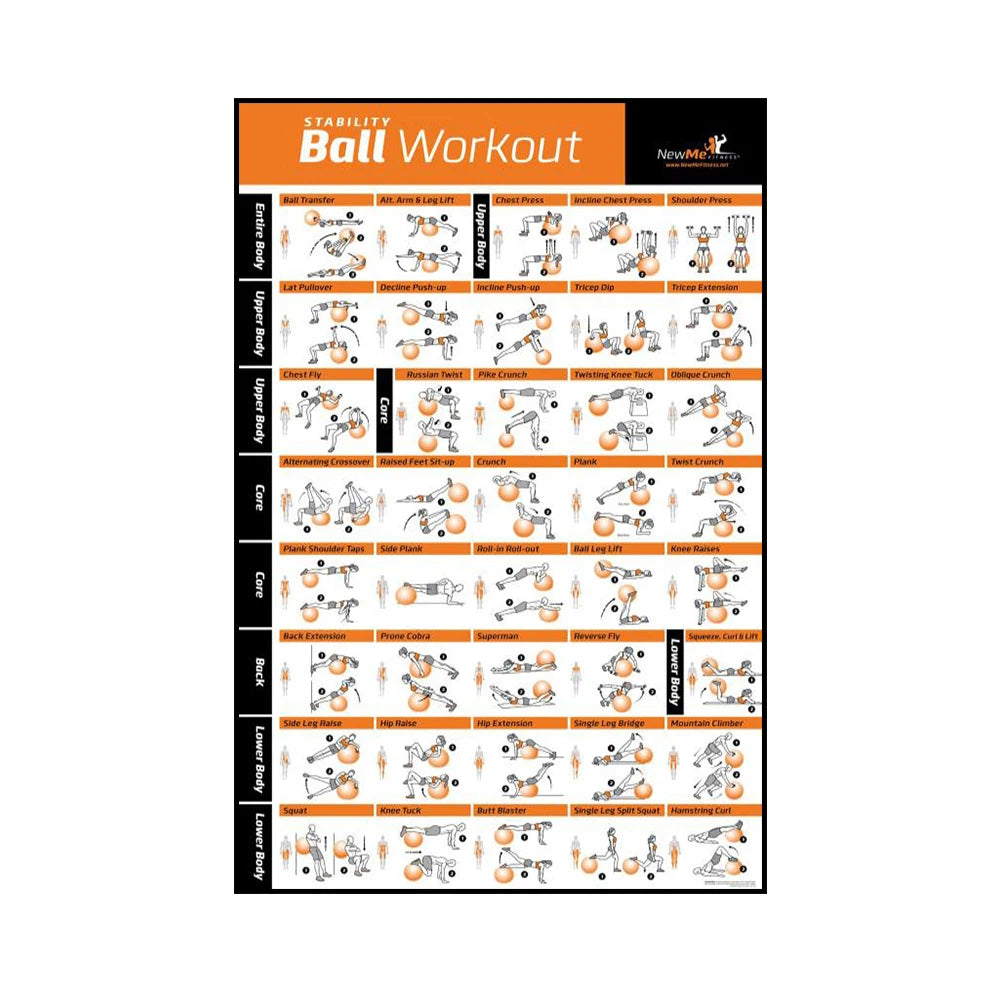 Tabla de acción detallada Para hacer gimnasio y yoga.