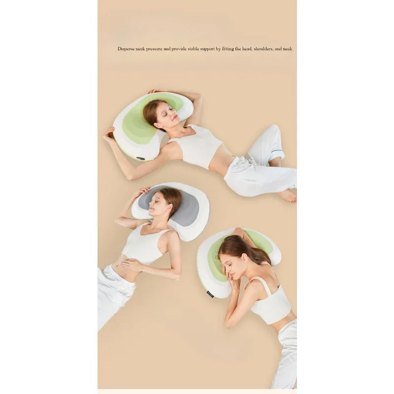 Almohadas , de espuma viscoelástica  suave. Para espalda y estómago .