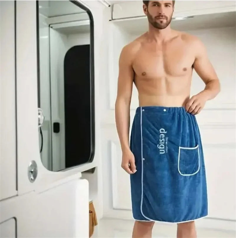 Toalla de baño para hombre,  superabsorbente.