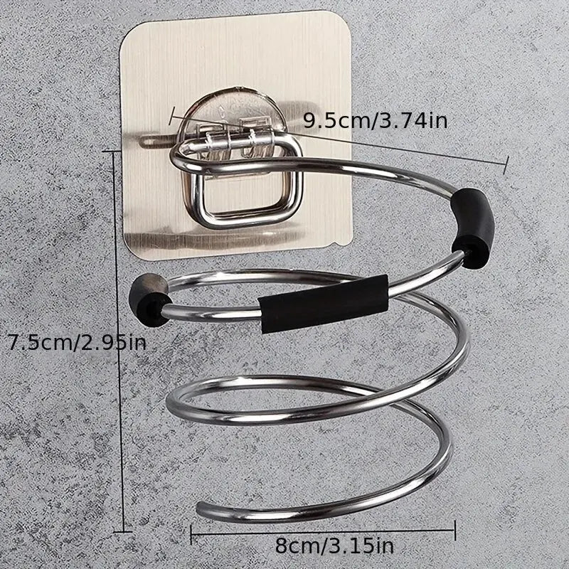 Soporte para secador de pelo de baño.