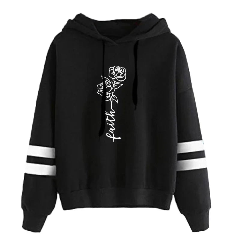 Sudaderas para mujer manga larga con capucha  deportivas informales para uso diario.