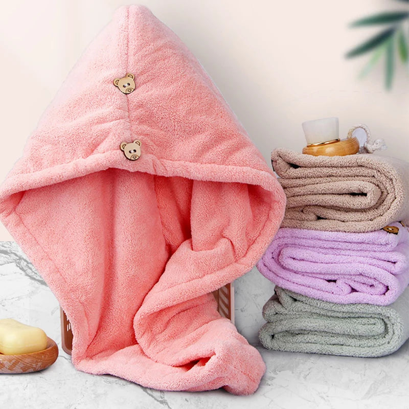 Gorro de cuidado con botón para mujer, superabsorbente.