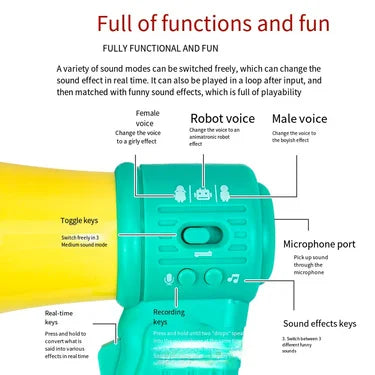 Nuevo Megáfono  de grabación, con altavoz, , grabadora amplificadora