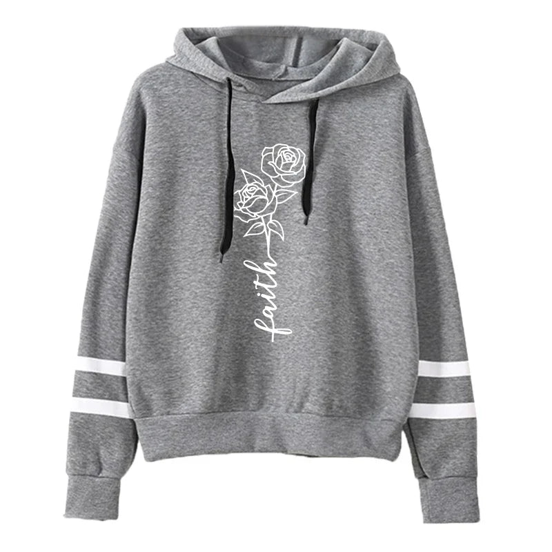 Sudaderas para mujer manga larga con capucha  deportivas informales para uso diario.