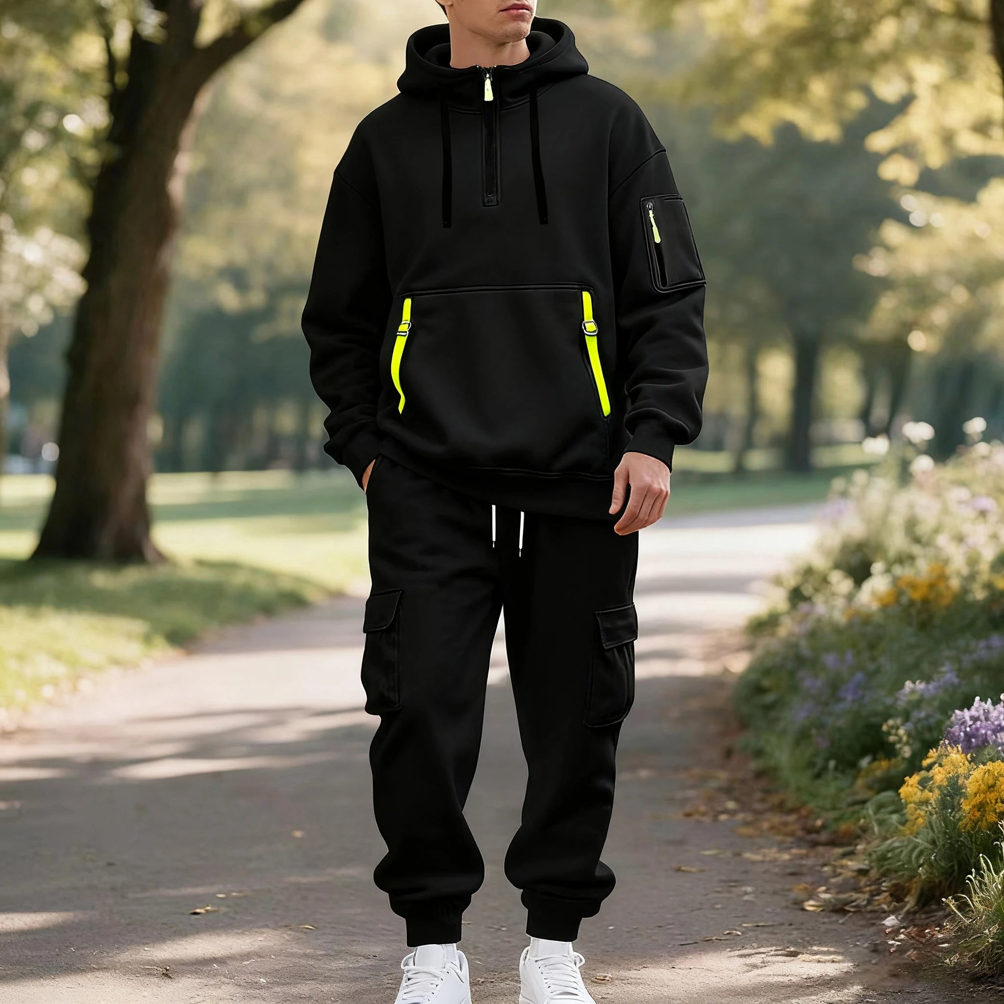 Conjunto sudadera con capucha, para hombre