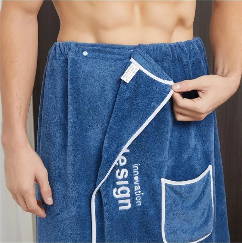 Toalla de baño para hombre,  superabsorbente.