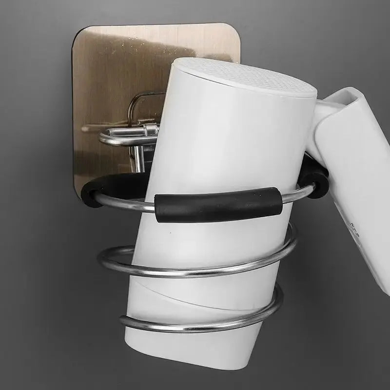 Soporte para secador de pelo de baño.