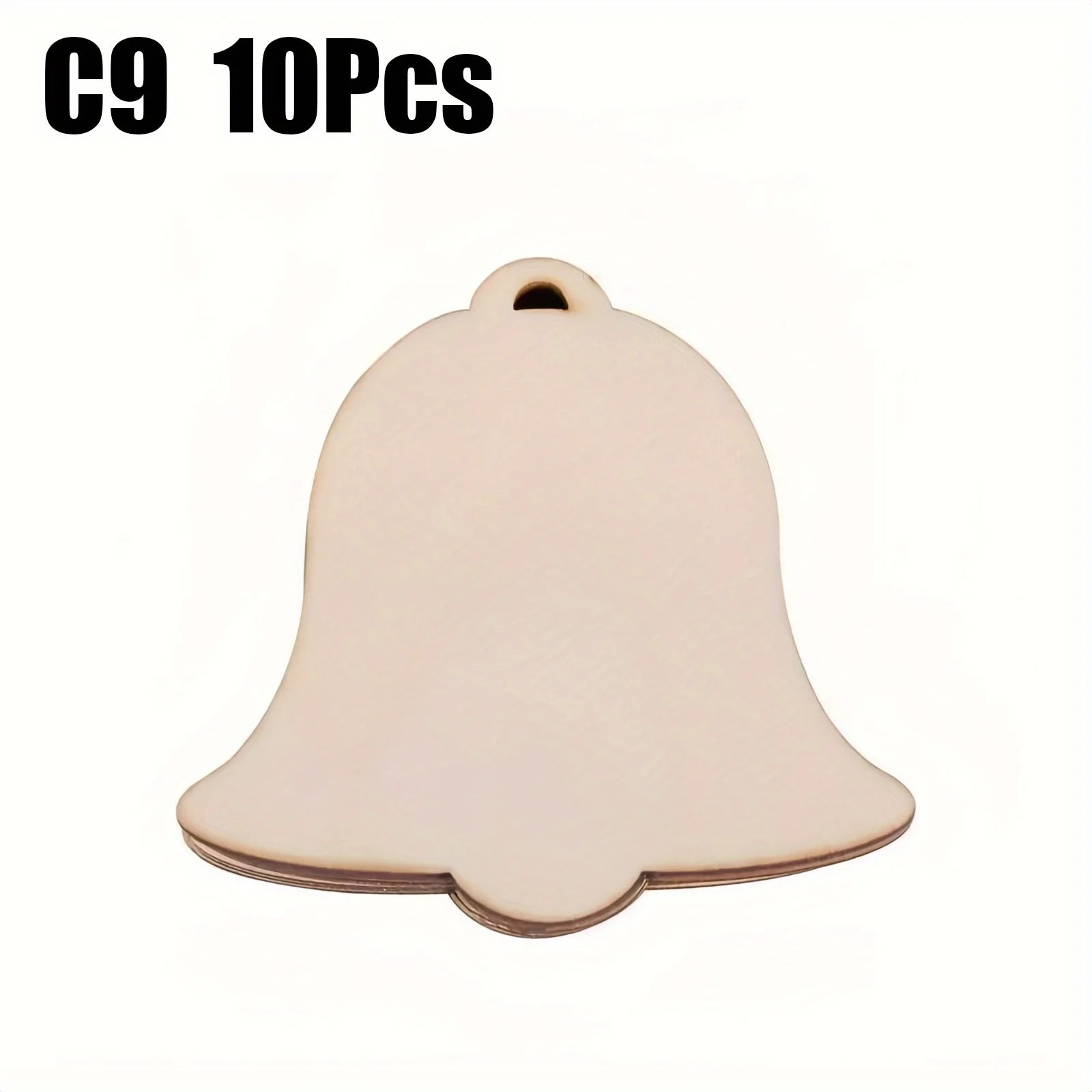 Decoracion para árboles de Navidad, colgantes de madera. 10Unds