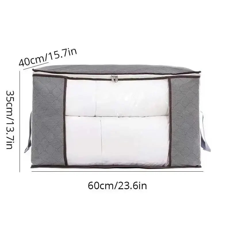 Organizador de mantas de tela no tejida,