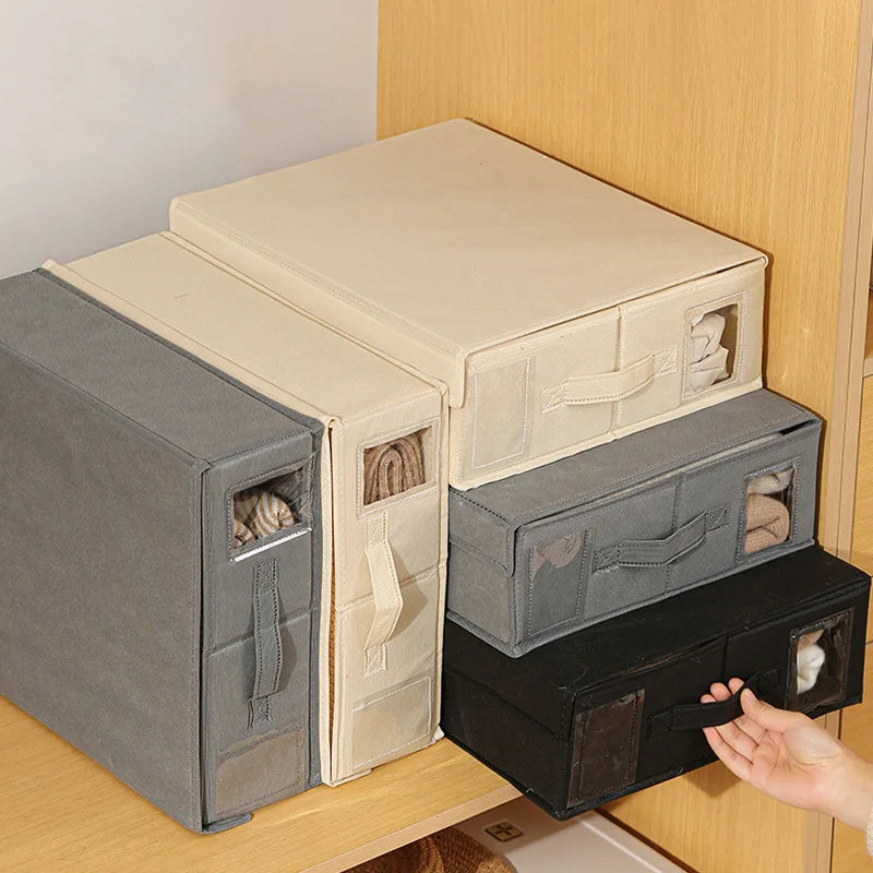 Caja de almacenamiento de sábanas y para ropa.