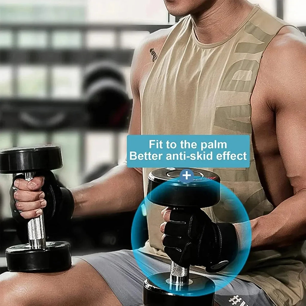 Guantes Unisex , para levantamiento de pesas y ciclismo.