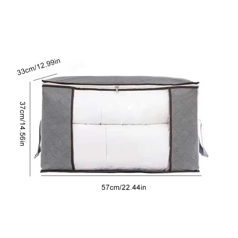 Organizador de mantas de tela no tejida,