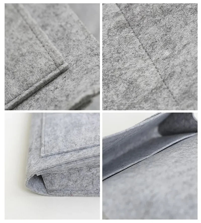 Bolsa colgante de almacenamiento para dormitorio, de fieltro.