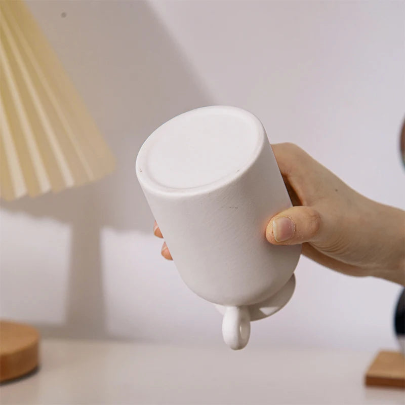 Jarrones de cerámica blancos, para adornos decorativos nórdicos y arreglos florales.