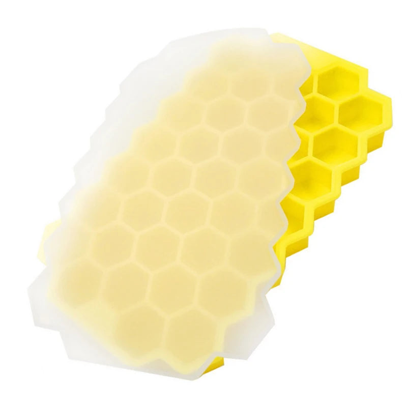 Molde de silicona para albóndigas de 37 rejillas con tapa, fabricante de bolas de arroz en forma de panal, bolas de pescado, molde para bolas de carne, herramientas para carne, accesorios de cocina