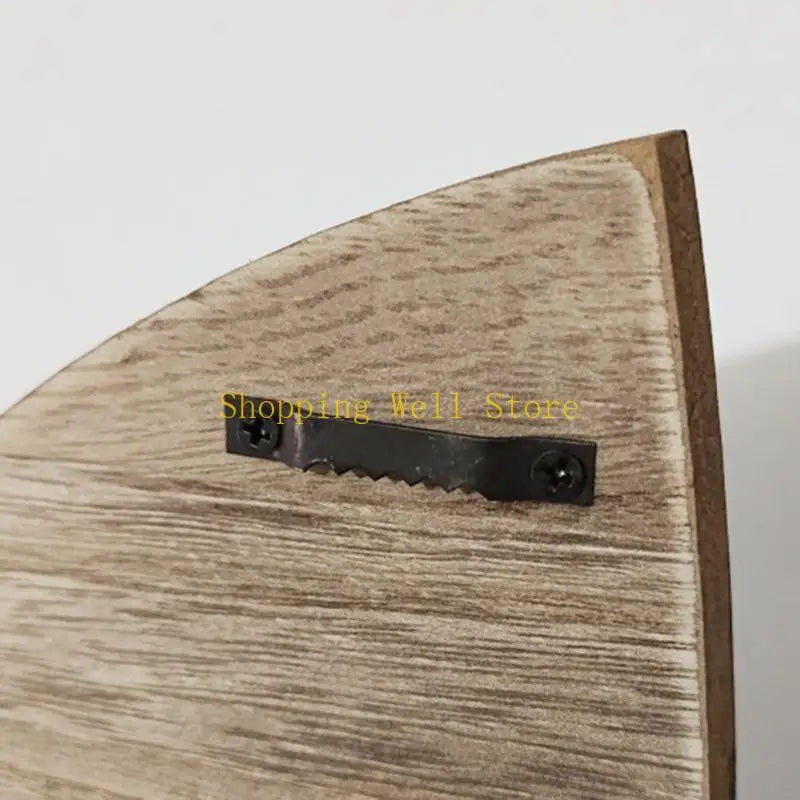 Estante colgante de pared, pescado madera acabado envejecido.