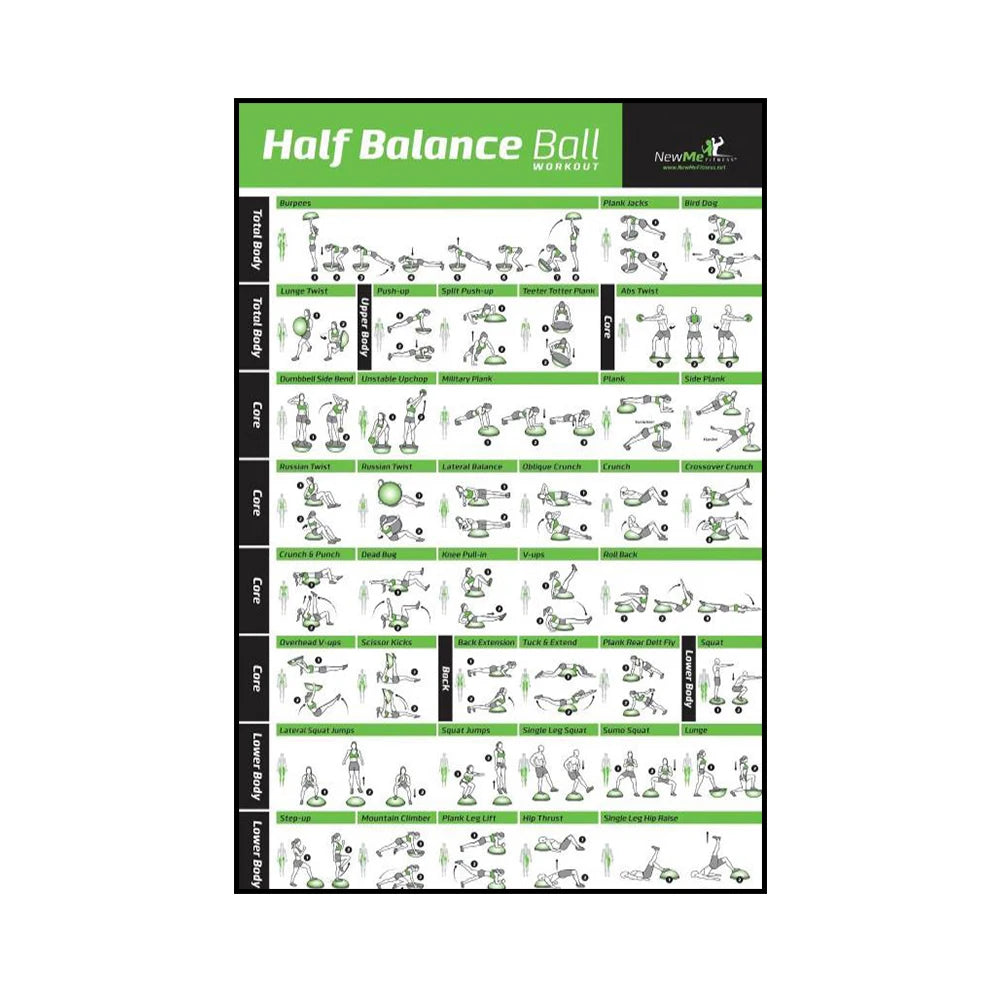 Tabla de acción detallada Para hacer gimnasio y yoga.
