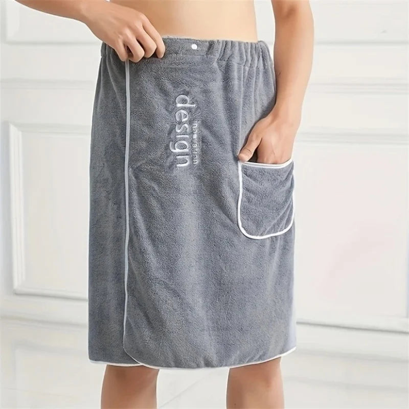 Toalla de baño para hombre,  superabsorbente.