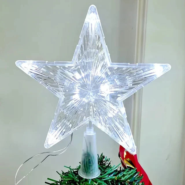 Decoración navideña de 15/19cm, adorno de árbol brillante, estrella brillante, adornos de árbol de Navidad para decoración del hogar, Navidad, Año Nuevo 2026