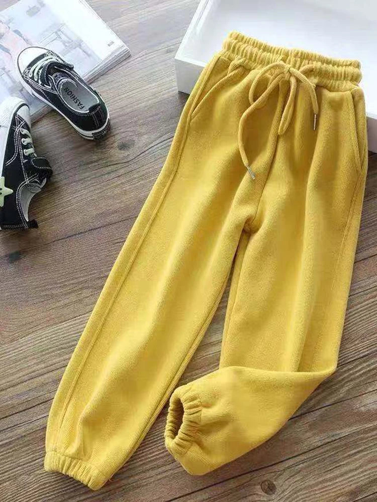 Mallas cálidas de lana para mujer, pantalones gruesos de talla grande, pantalones largos gruesos, Leggings casuales de Color sólido, moda de invierno