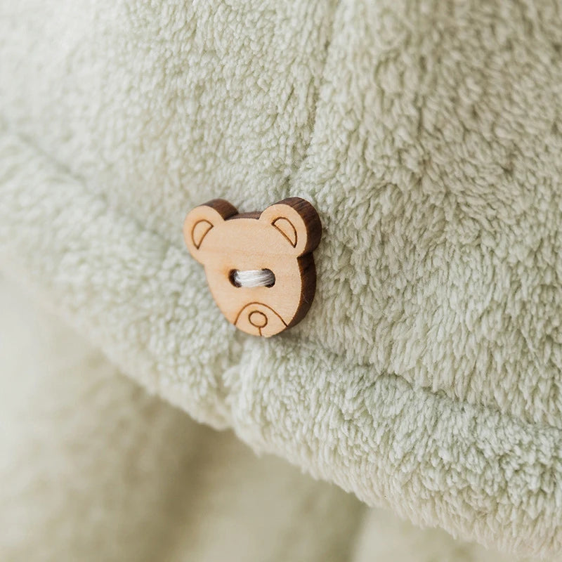 Gorro de cuidado con botón para mujer, superabsorbente.