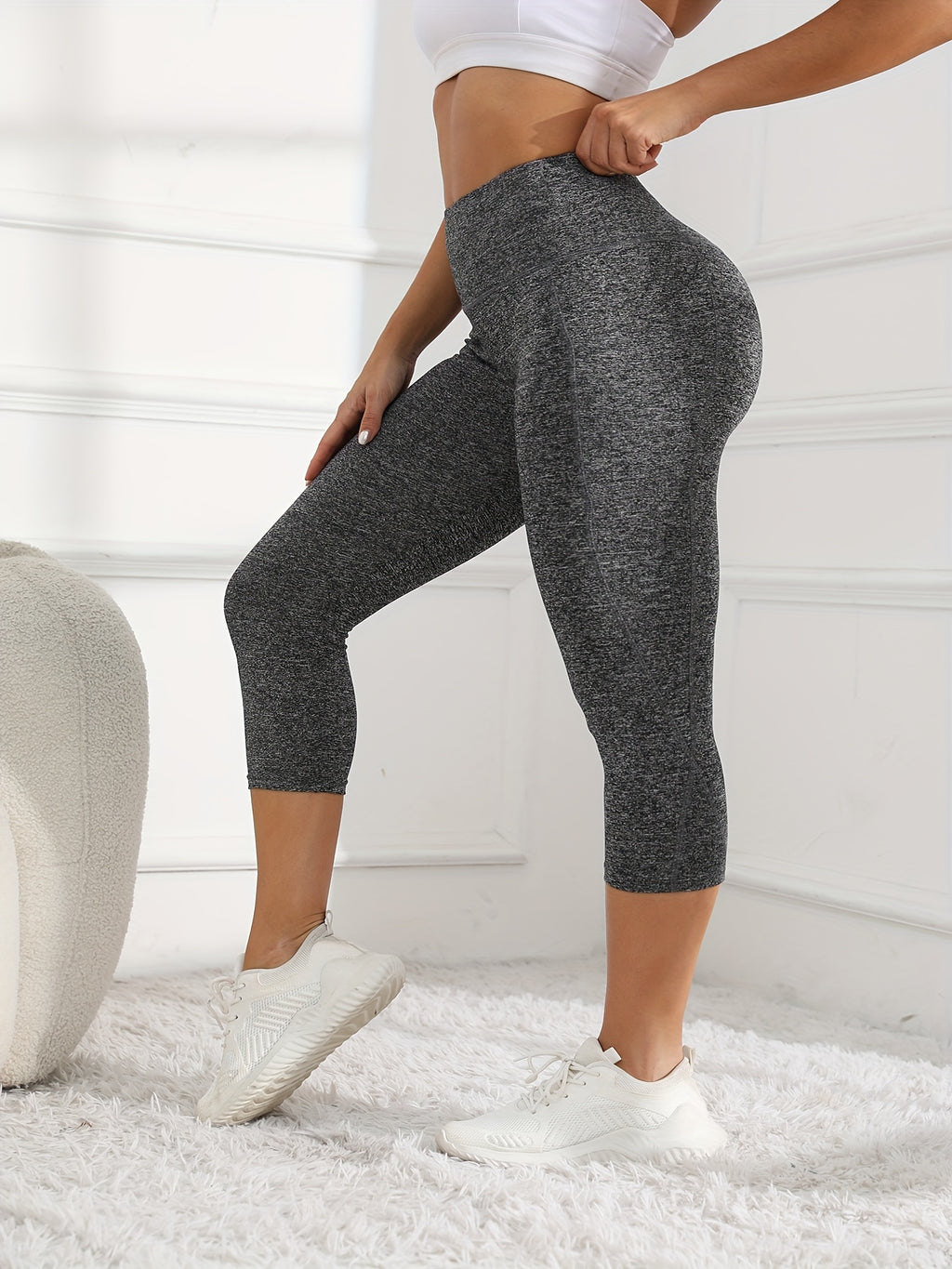 Leggings de entrenamiento de pierna de talle alto 7/8
