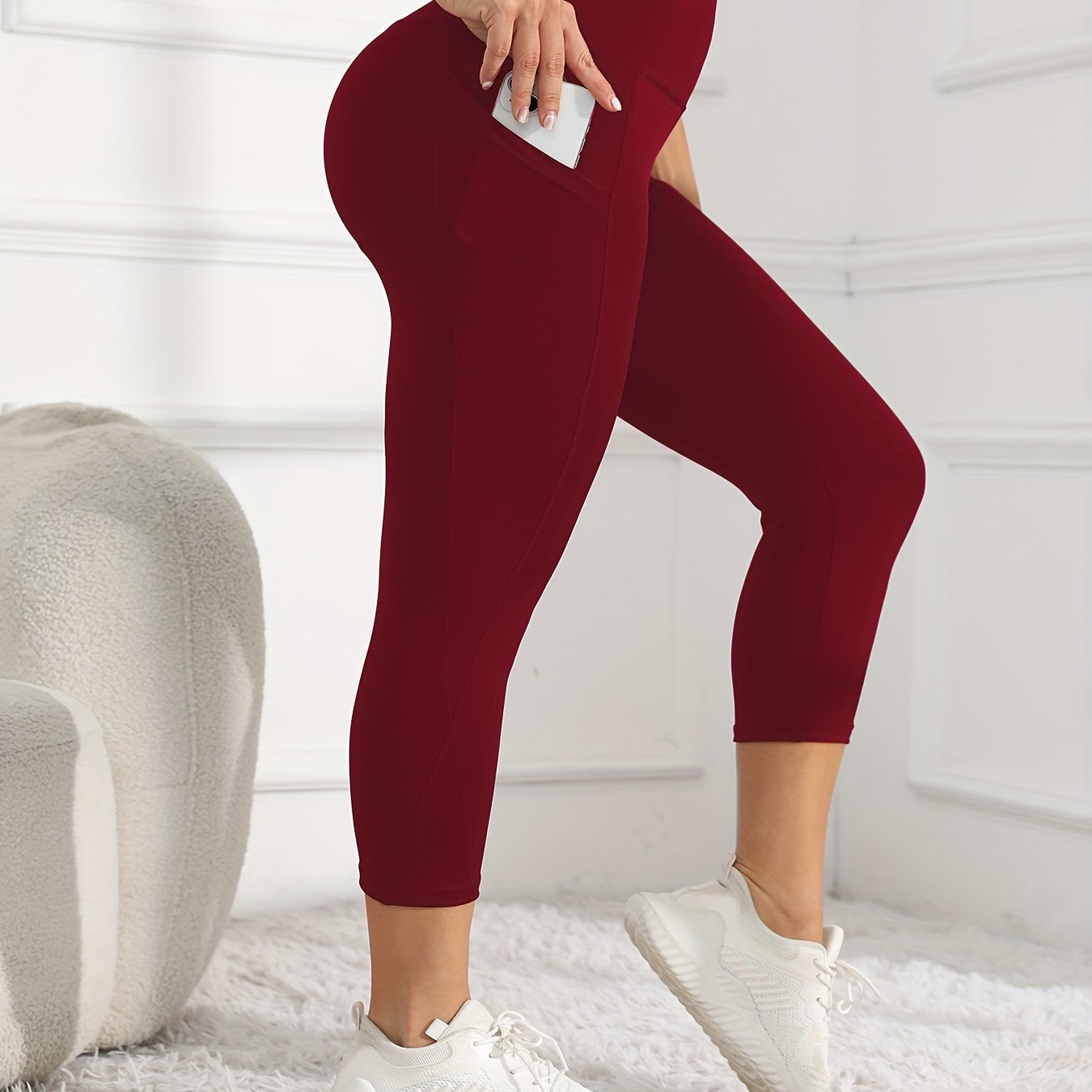 Leggings de entrenamiento de pierna de talle alto 7/8